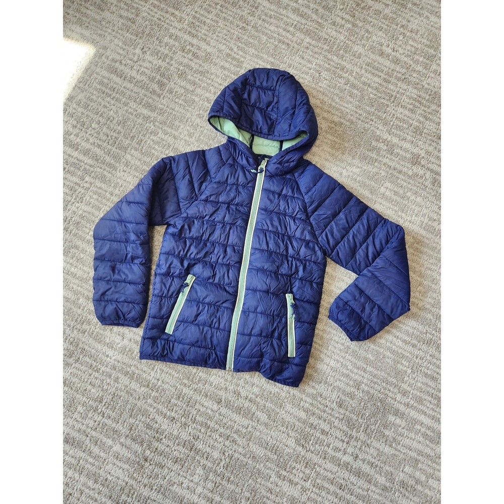 Mini Boden Packaway Padded Puffer Jacket Navy Blue Size 10-11 years